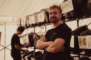 Titsey Brewing Co bar team pouring fresh Green Hop beer at our Beer Festival