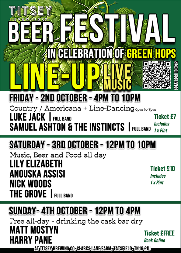 Titsey Beer Festival - Music Line-Up